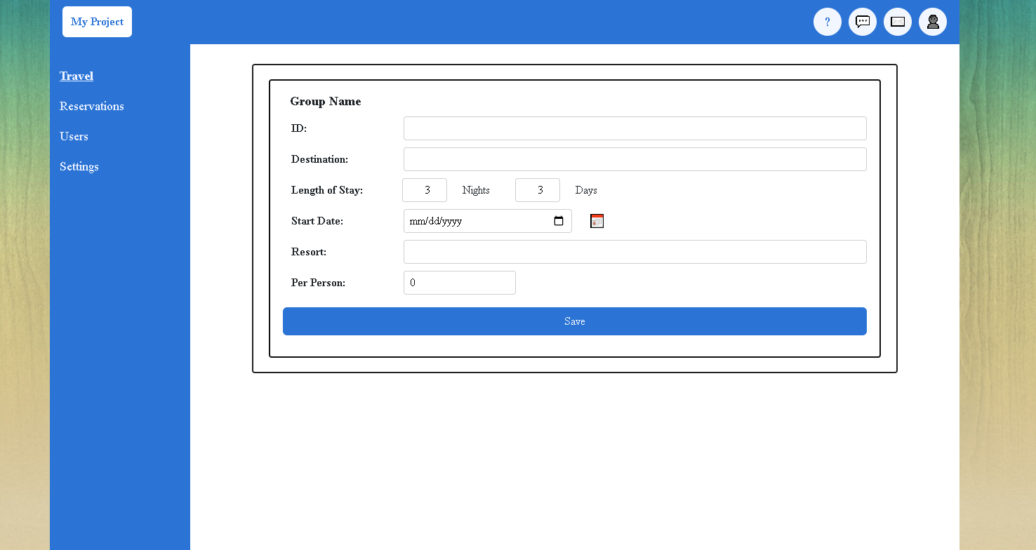 Admin Page