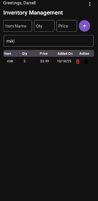 Inventory Search