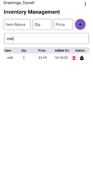 Inventory Search