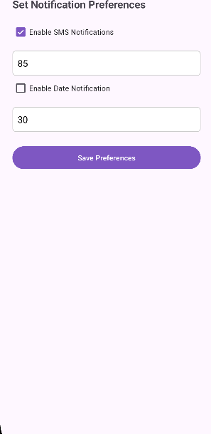 Notification Screen